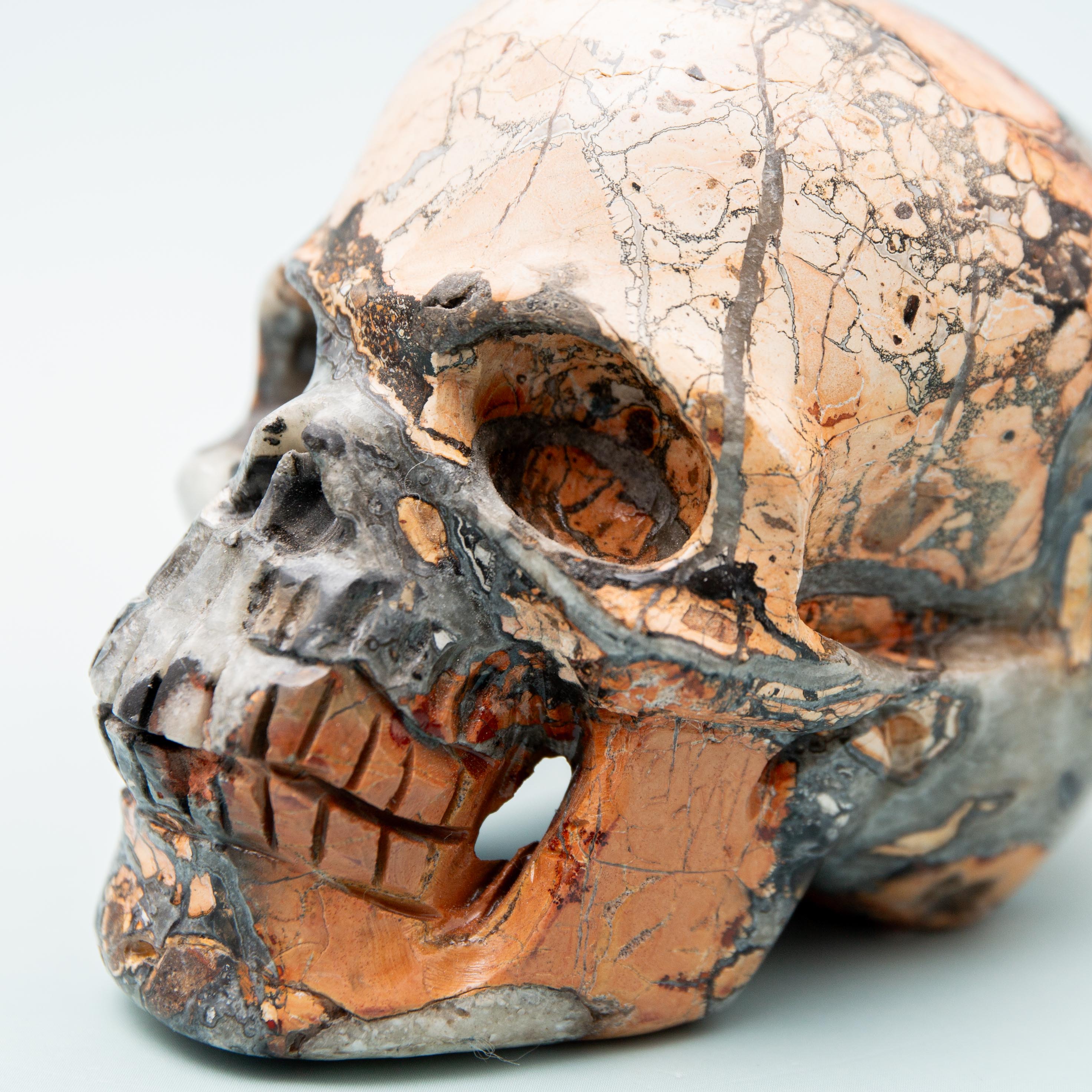 Maligano Jasper Skull - 258g/6.5cm