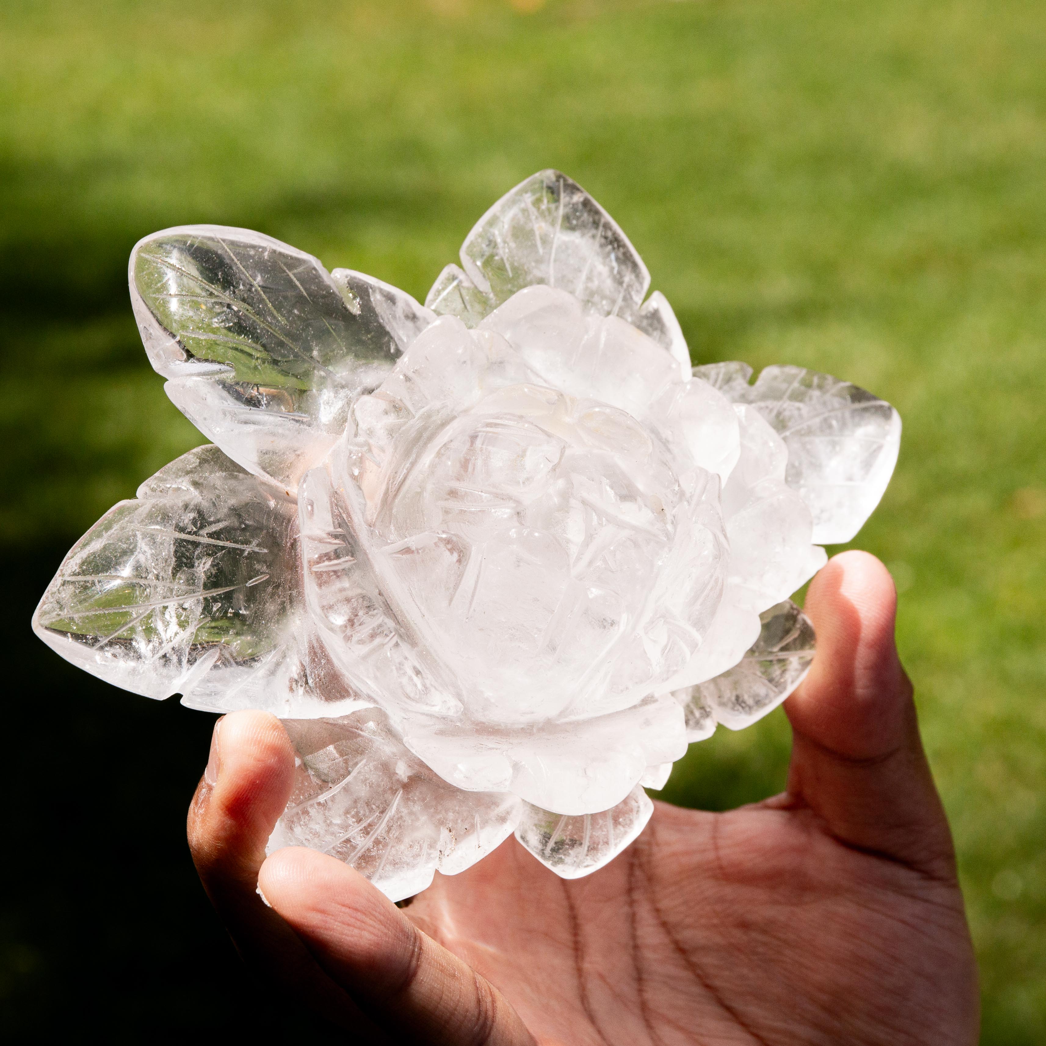 Hegyikristály Rózsa - 464g/15cm (A)