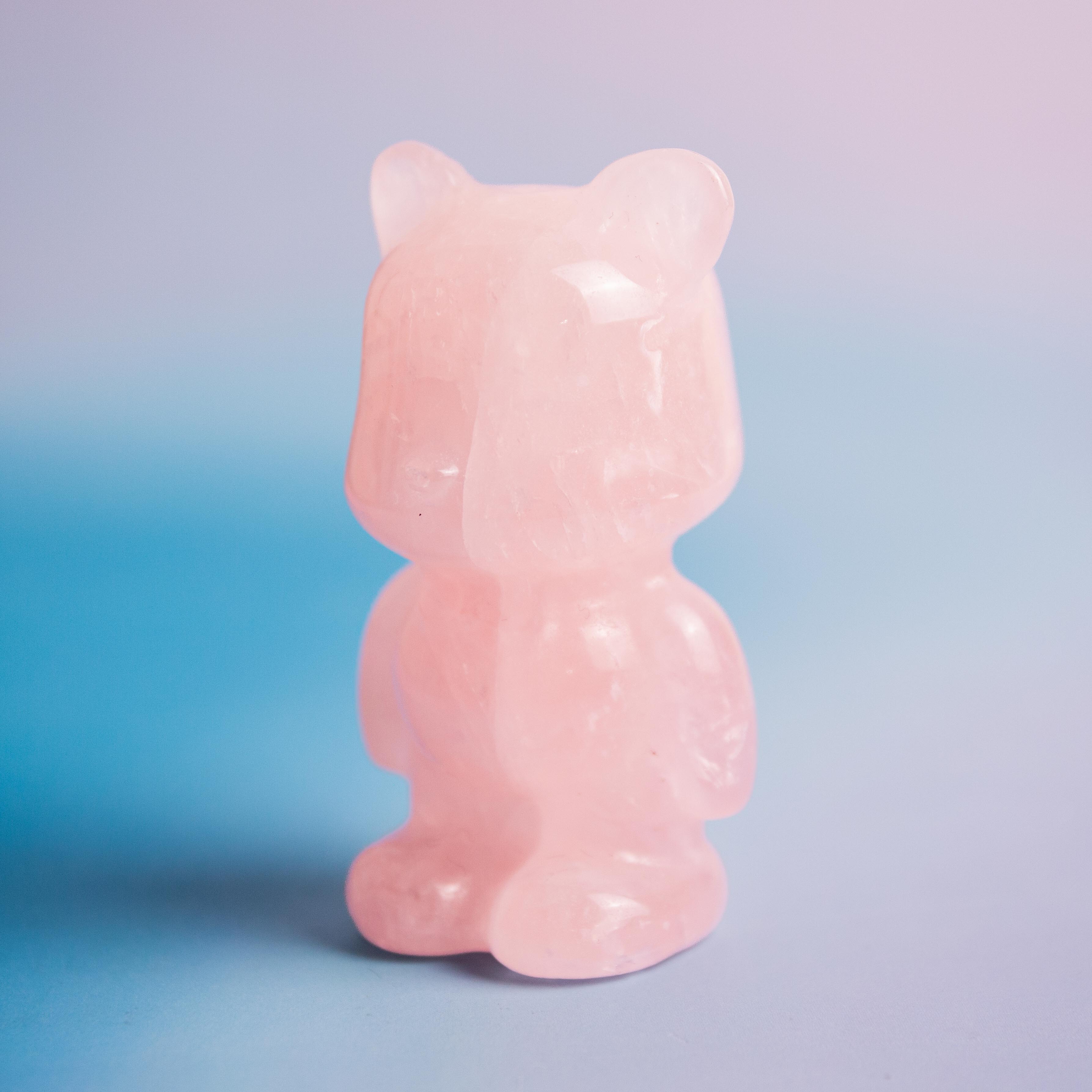 Rose Quartz Bear  - 169g/8cm