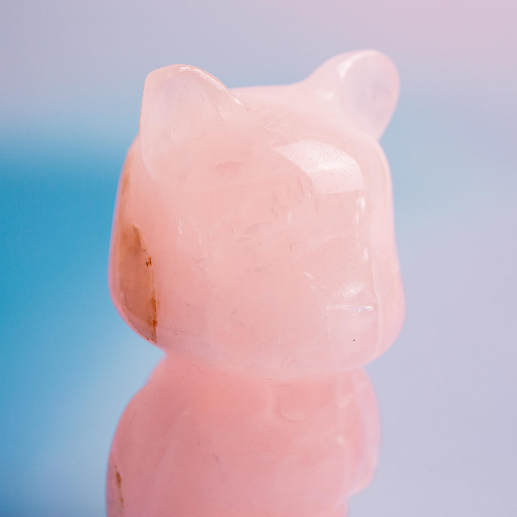 Rose Quartz Bear  - 169g/8cm