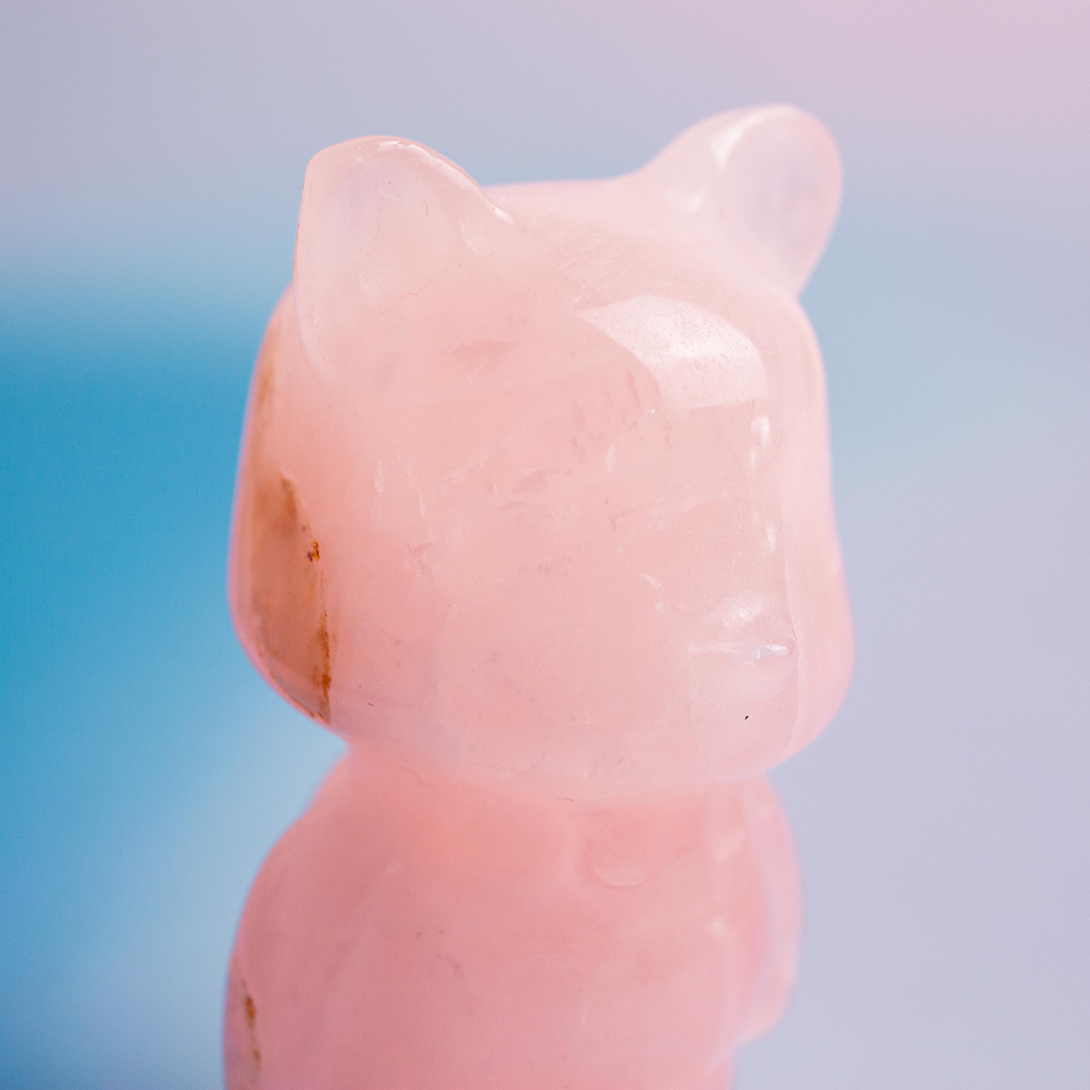 Rose Quartz Bear  - 169g/8cm