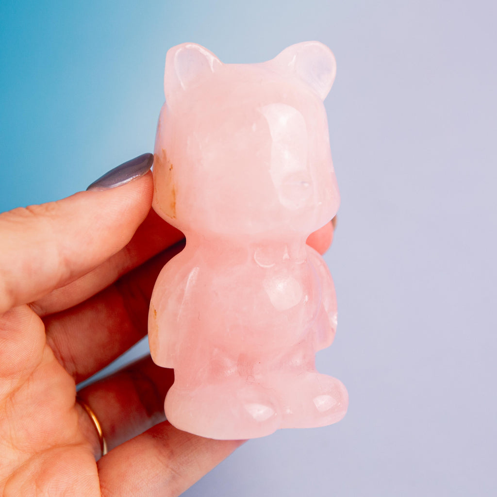 Rose Quartz Bear  - 169g/8cm