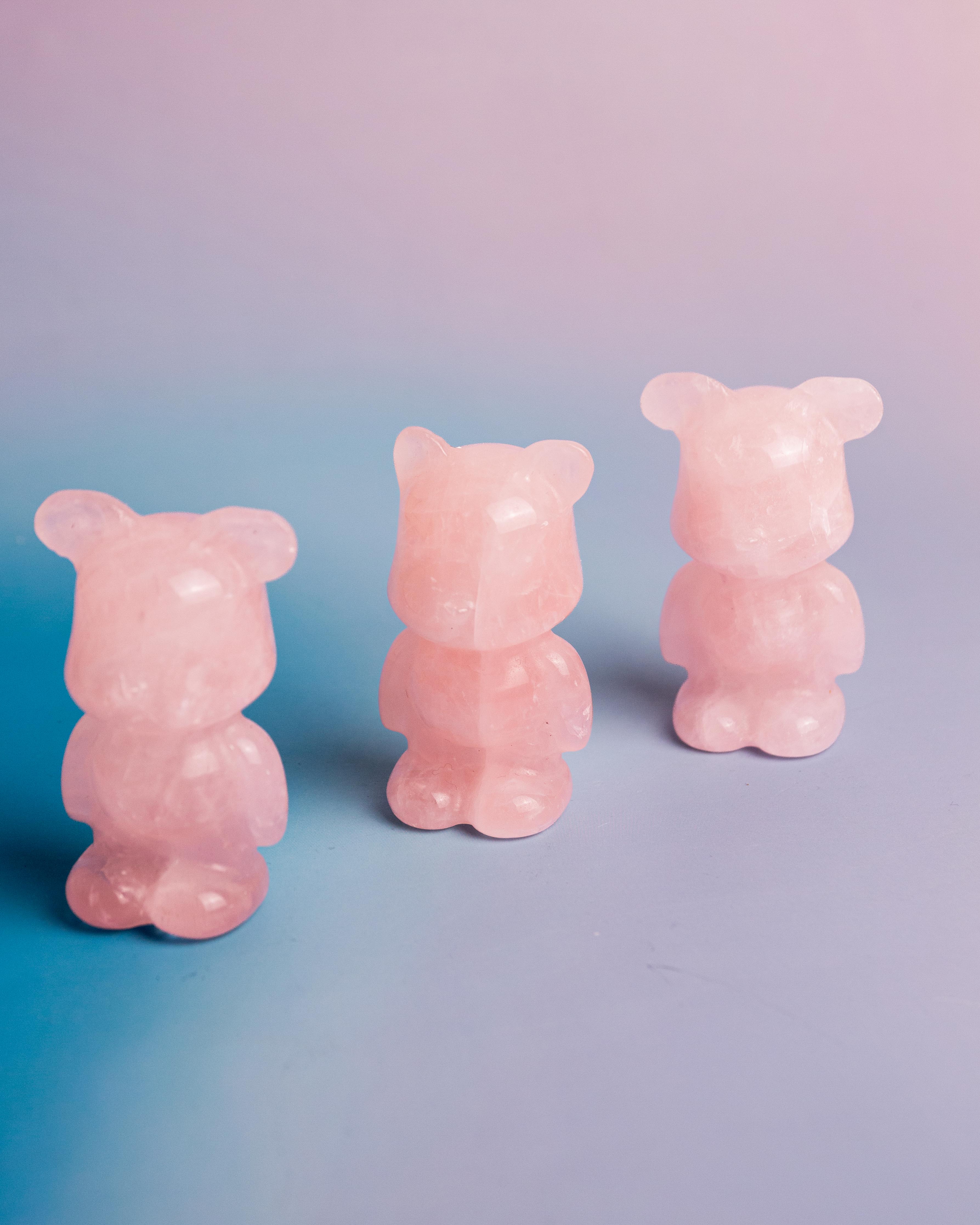 Rose Quartz Bear  - 169g/8cm