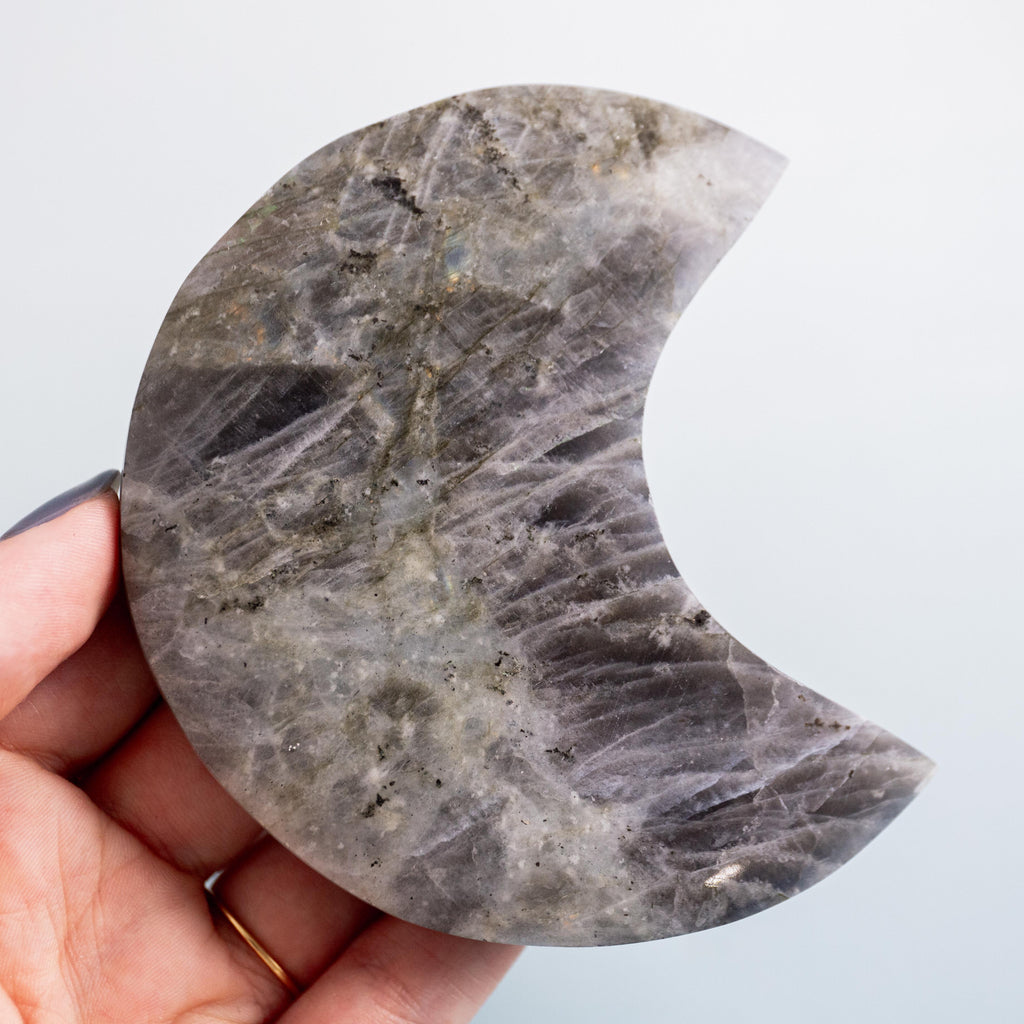 Labradorite Moon - 209g/9cm (A)