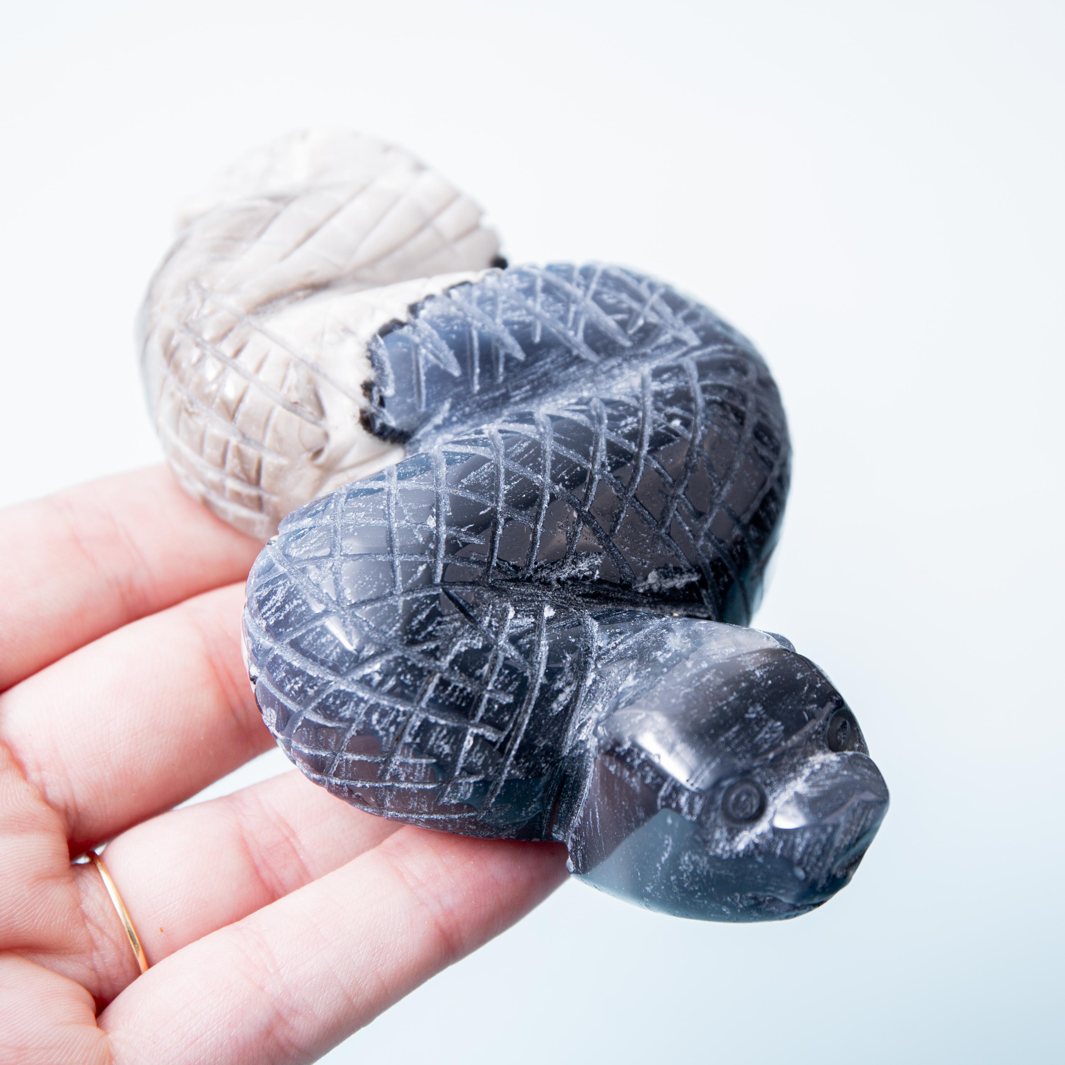 Volcanic Agate Snake- 221g/11cm