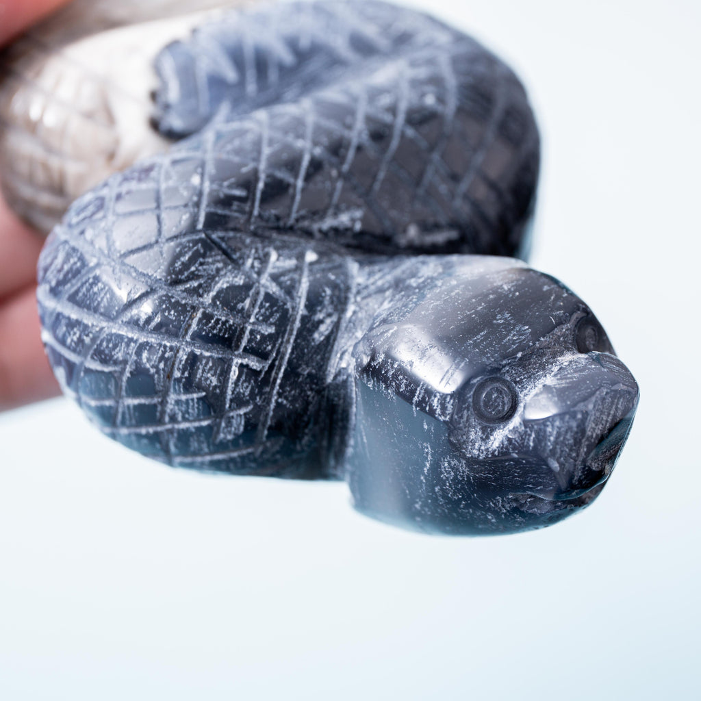 Volcanic Agate Snake- 221g/11cm