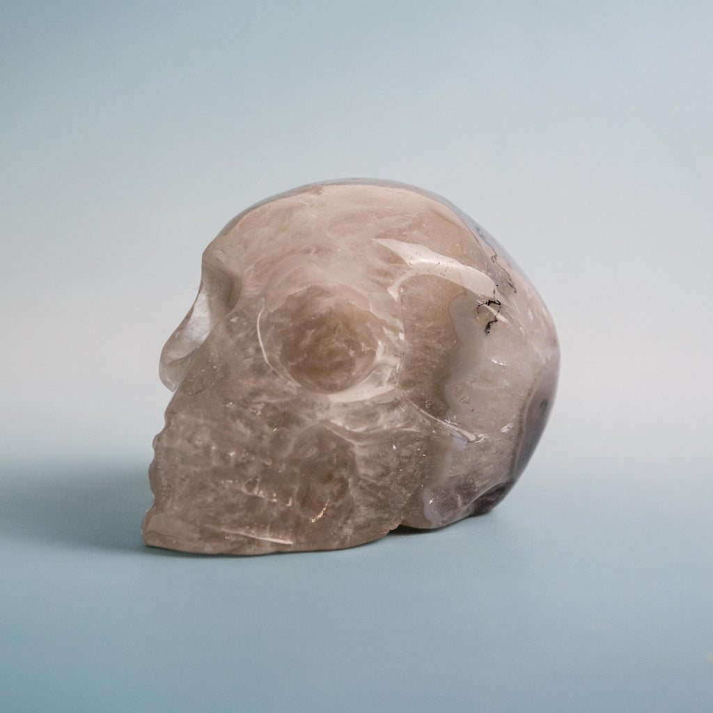Volcanic Agate Skull- 220g/8cm