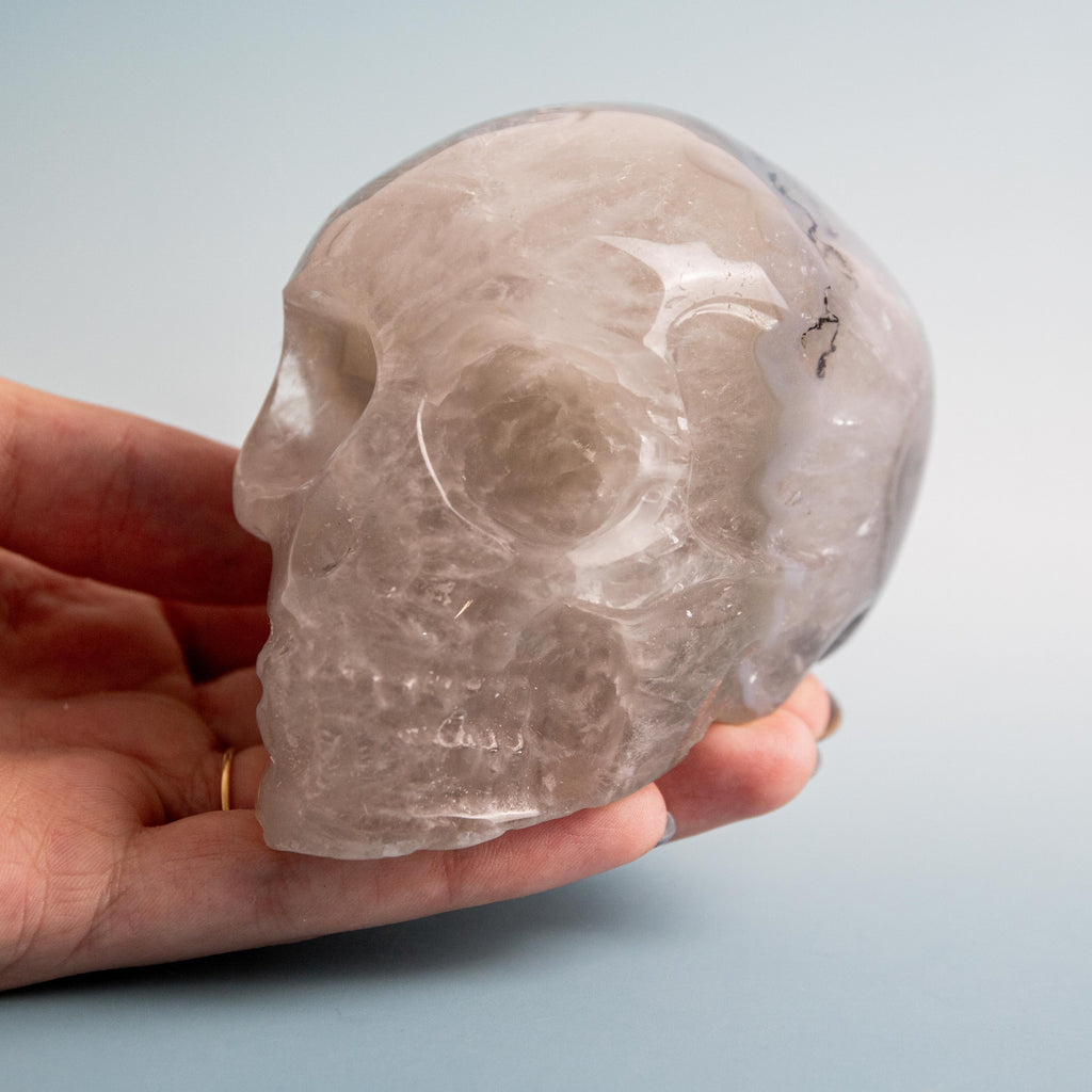 Volcanic Agate Skull- 220g/8cm