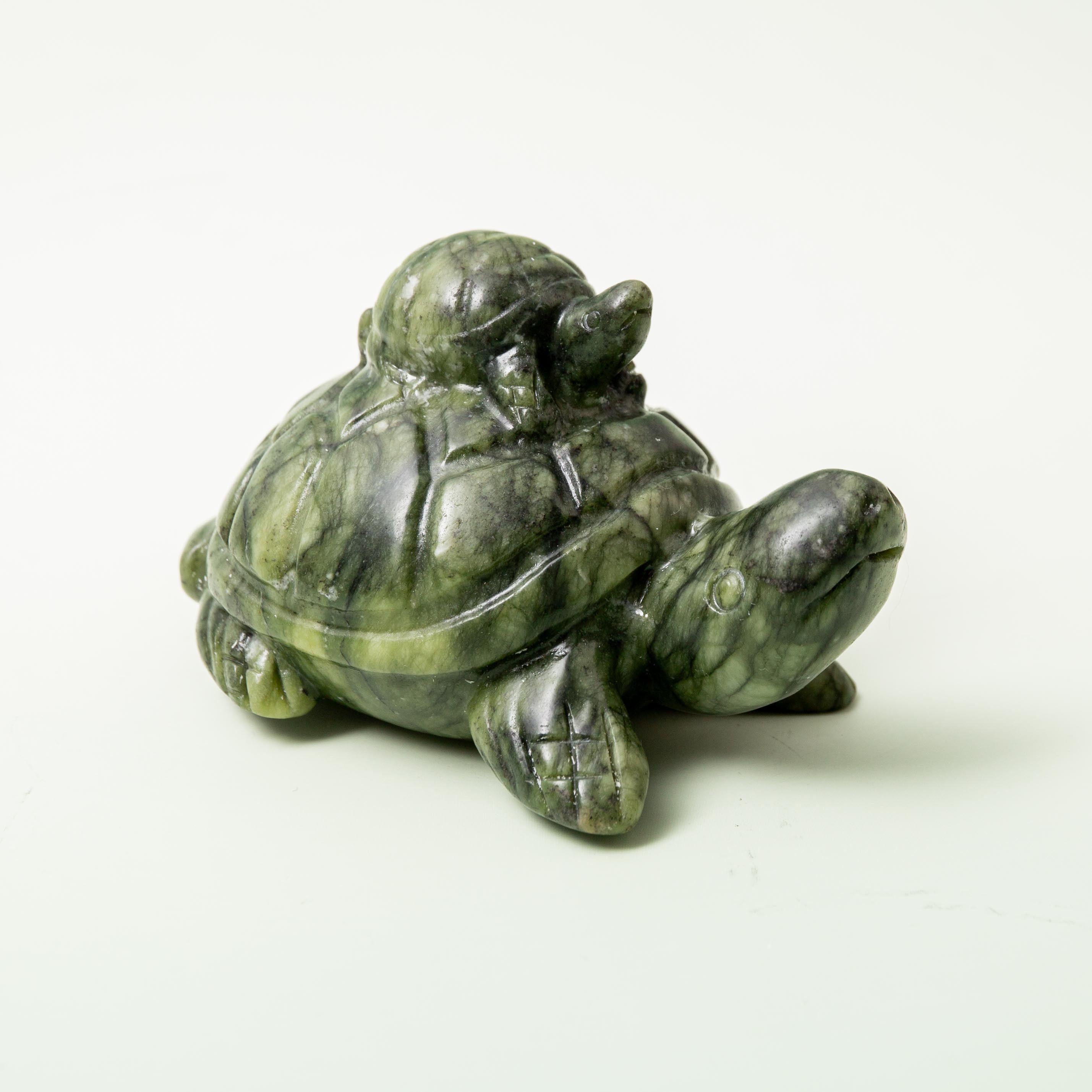 Serpentine Turtle - 373g/11cm (A)