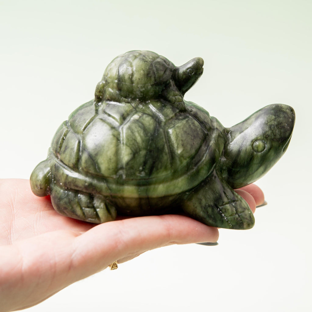 Serpentine Turtle - 373g/11cm (A)