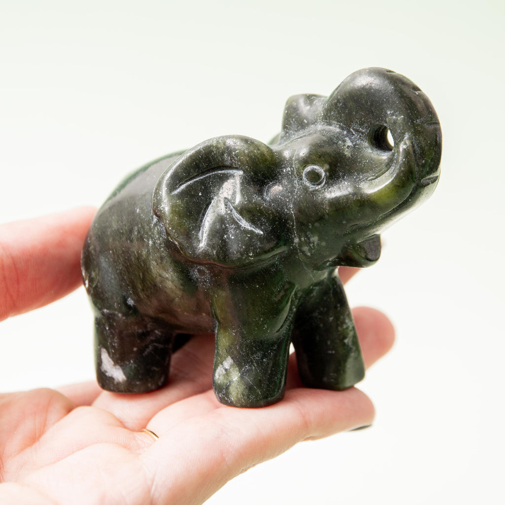 Serpentine Elephant - 194g/8cm (A)