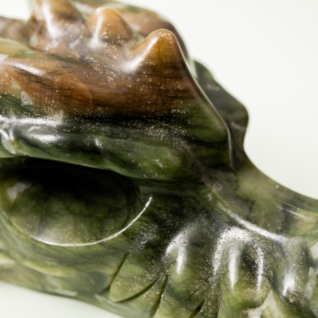 Serpentine Dragon Head - 328g/10cm (B)