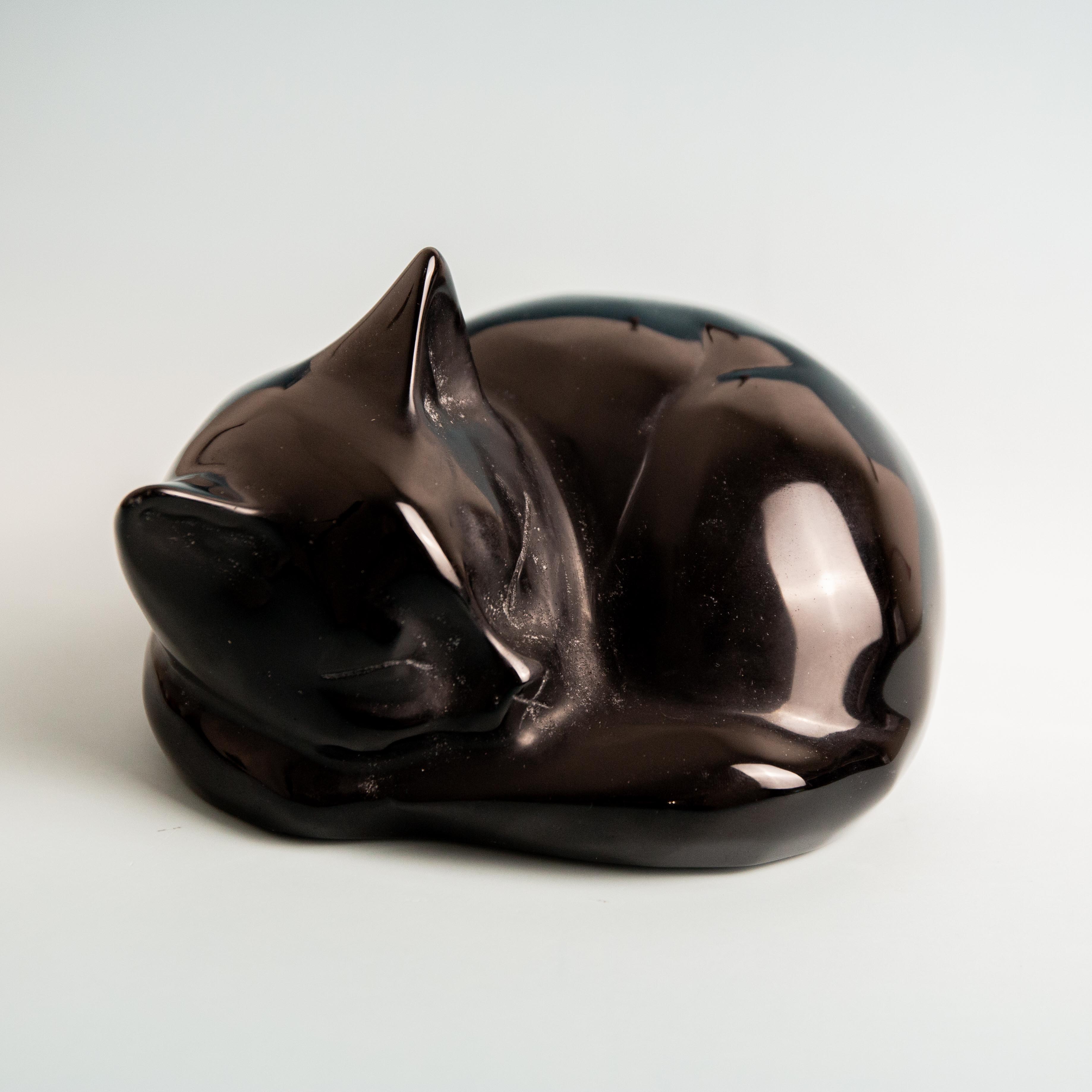 Obsidian Cat - 1690g/13cm