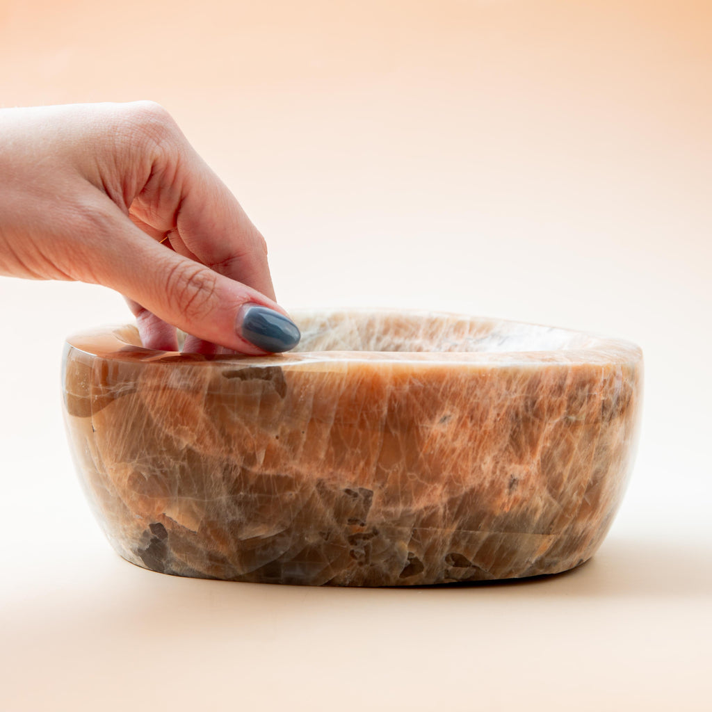 Moonstone Bowl - 18*12*7cm/2.2kg