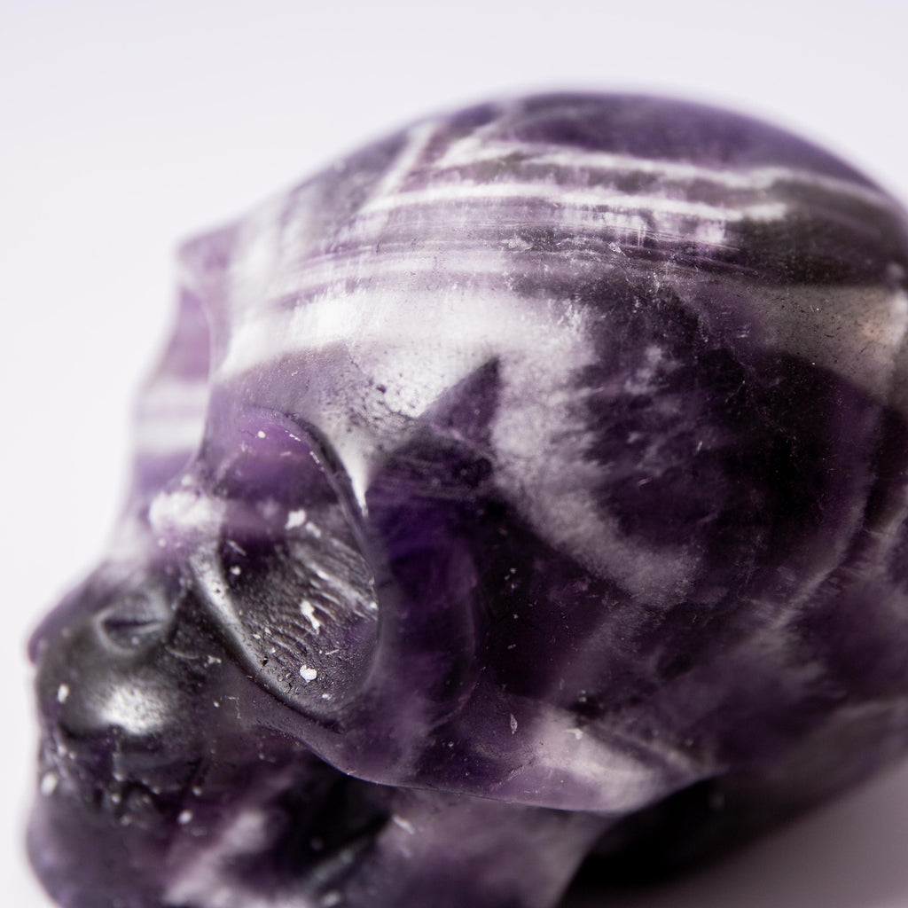 Amethyst Skull - 5cm (A)