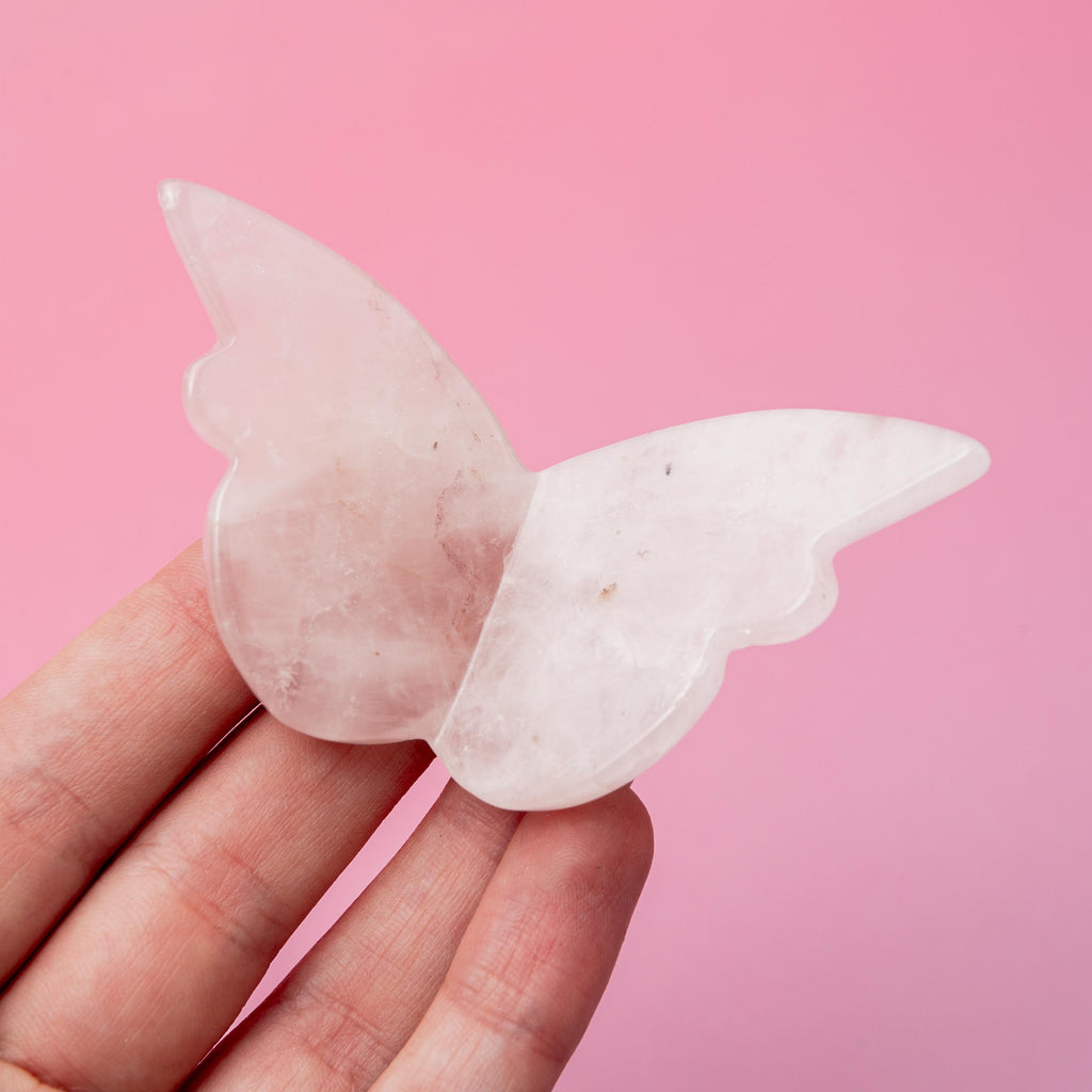 Rose Quartz Butterfly - 2 cm 33 gr