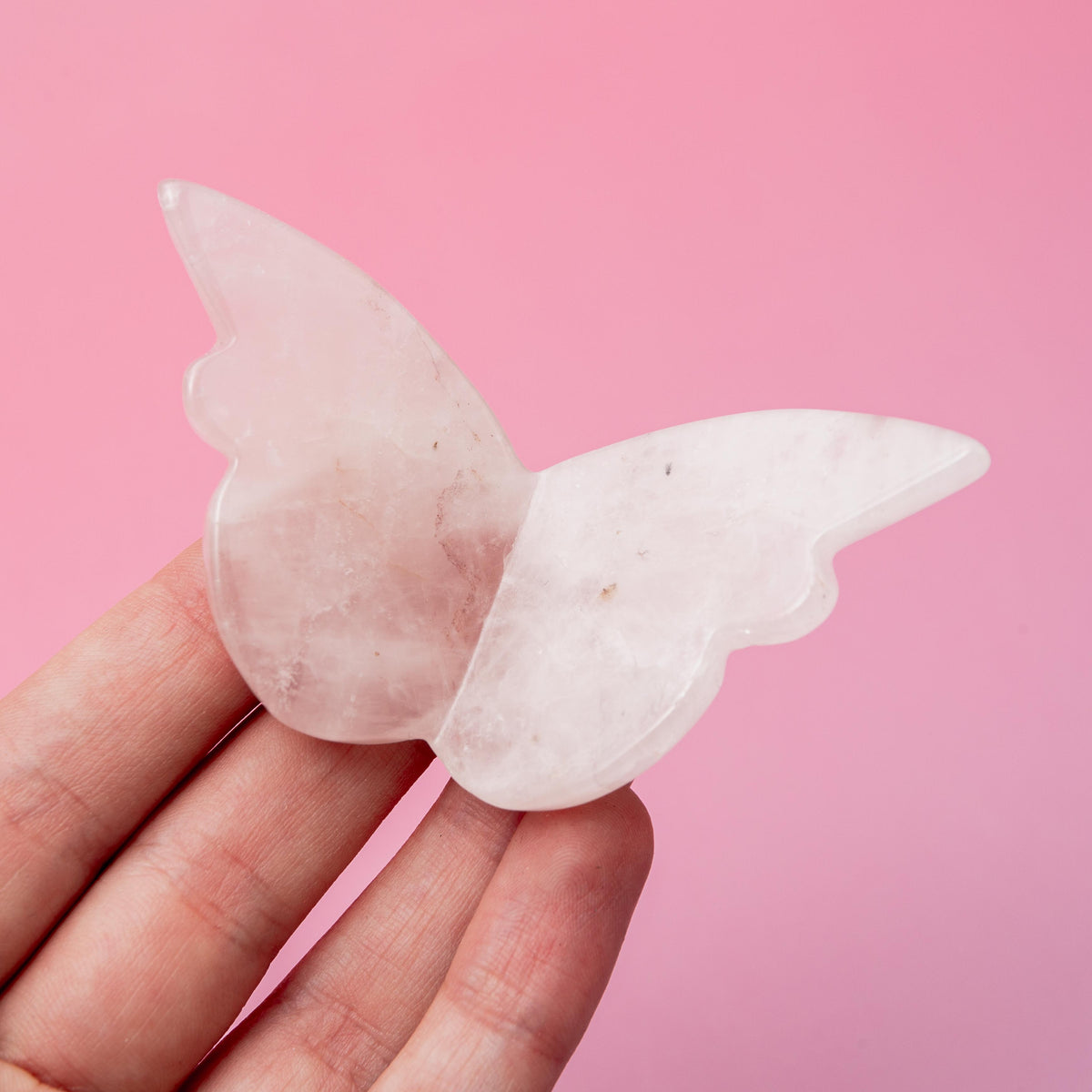 Rose Quartz Butterfly - 2 cm 33 gr