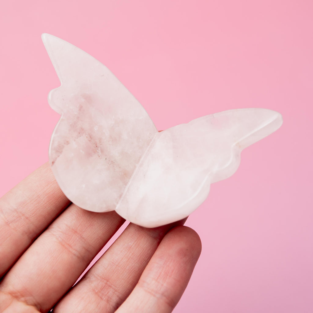 Rose Quartz Butterfly - 2 cm 38 gr