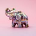 Quartzite (aura) Elephant - 8 cm 316 gr
