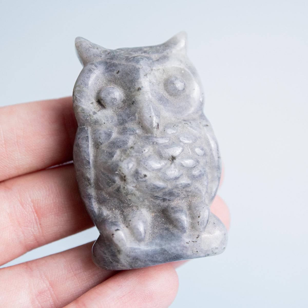 Labradorite Owl - 5 cm 40 gr — photo 1