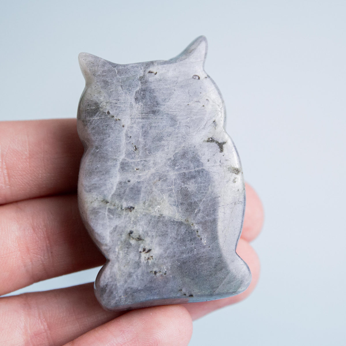 Labradorite Owl - 5 cm 40 gr — photo 2