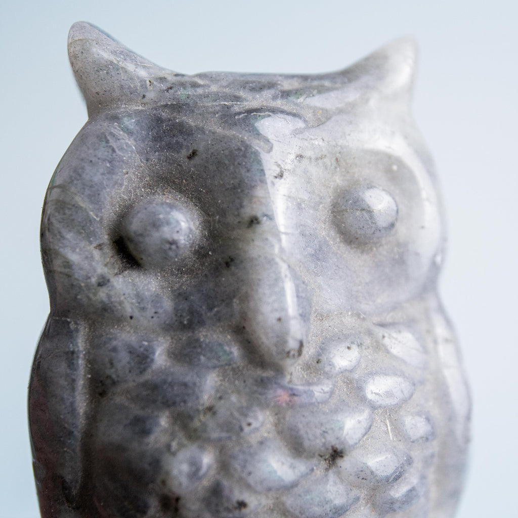 Labradorite Owl - 5 cm 40 gr — photo 3