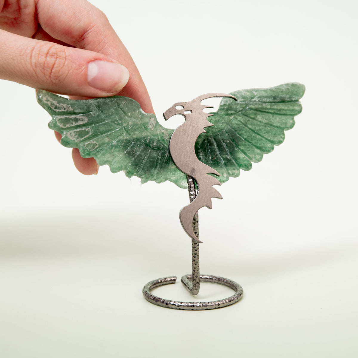 Aventurine Dragon (on Stand) - 9 cm (A2)