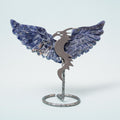 Sodalite Dragon (on Stand) - 9 cm (A4)
