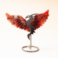 Red Quartz Dragon (on Stand) - 9 cm (A9)