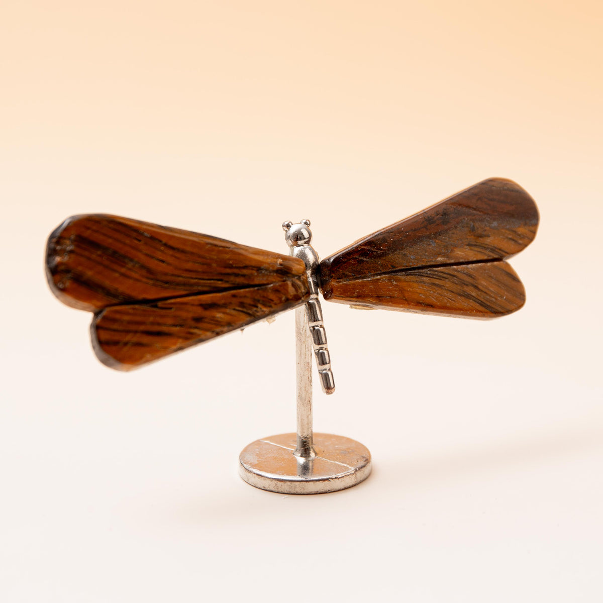 Tiger's Eye Dragonfly (on Stand) - 6 cm 34 gr (A5)