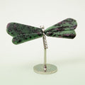 Ruby Zoizite Dragonfly (on Stand) - 6 cm (A9)