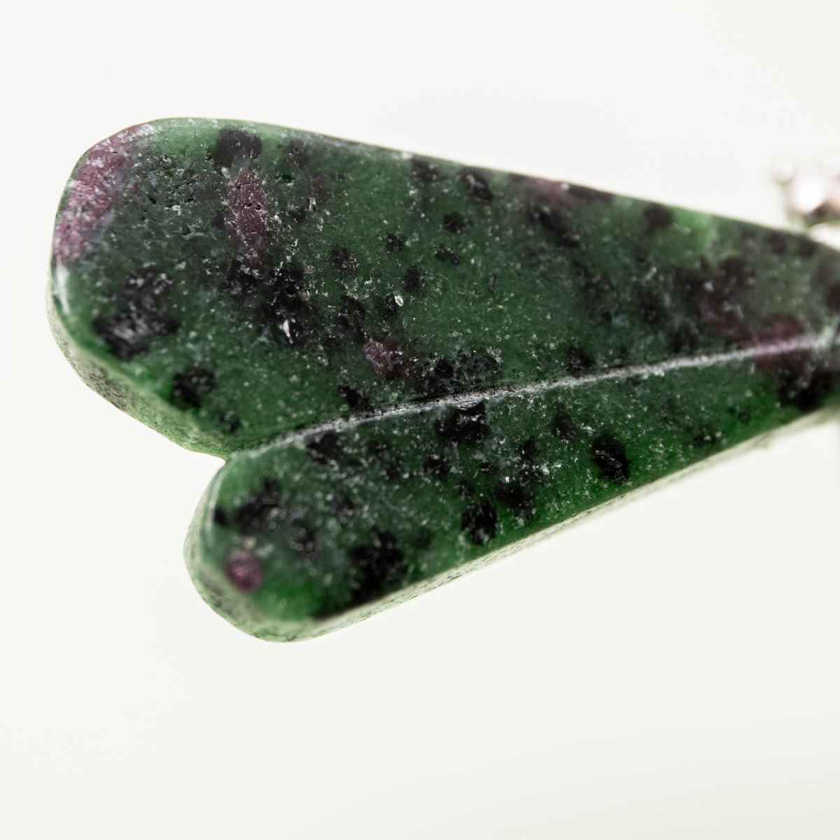 Ruby Zoizite Dragonfly (on Stand) - 6 cm (A9)