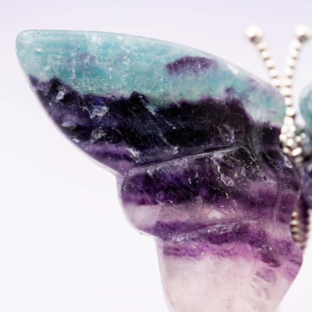 Fluorite Butterfly (on Stand) - 6 cm (A2)