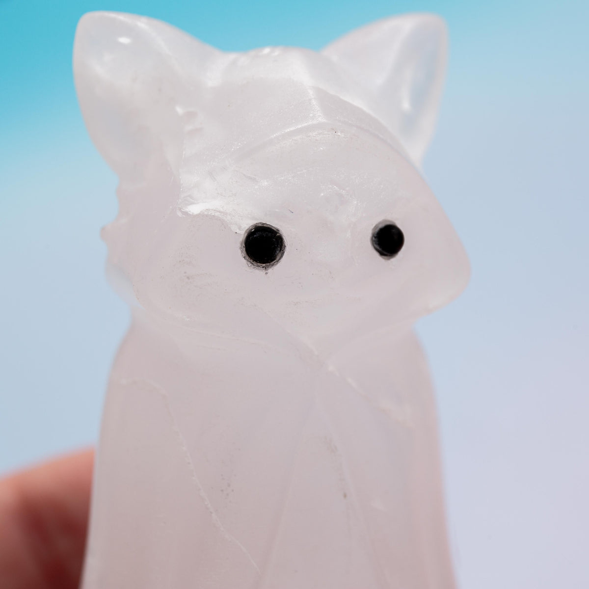 Clear Quartz Wizard Cat – 6 cm (A10)