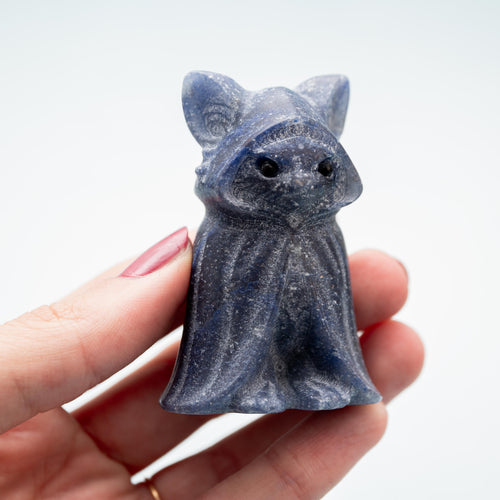 Blue Quartz Wizard Cat – 6 cm (A2)