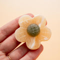 Yellow Calcite & Aventurin Flower - 5cm (A)