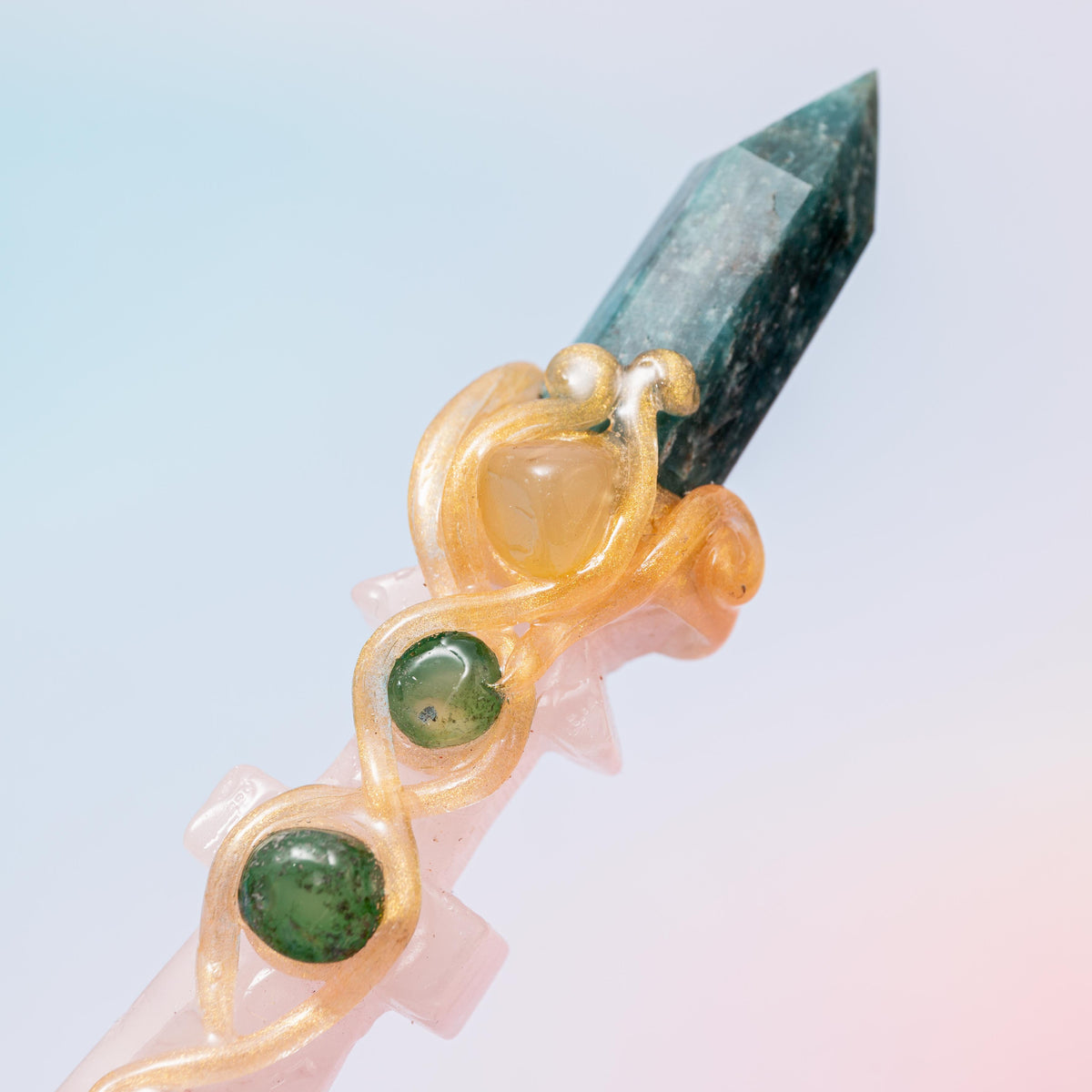 Apatite & Rose Quartz Dagger - 3cm