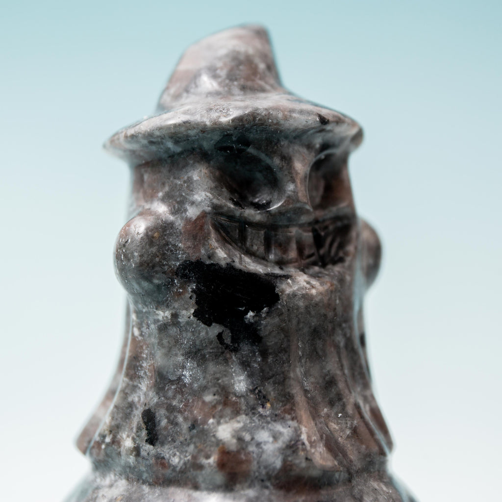 Yooperlite Skull with Ghost on Top - 10 cm 287 gr