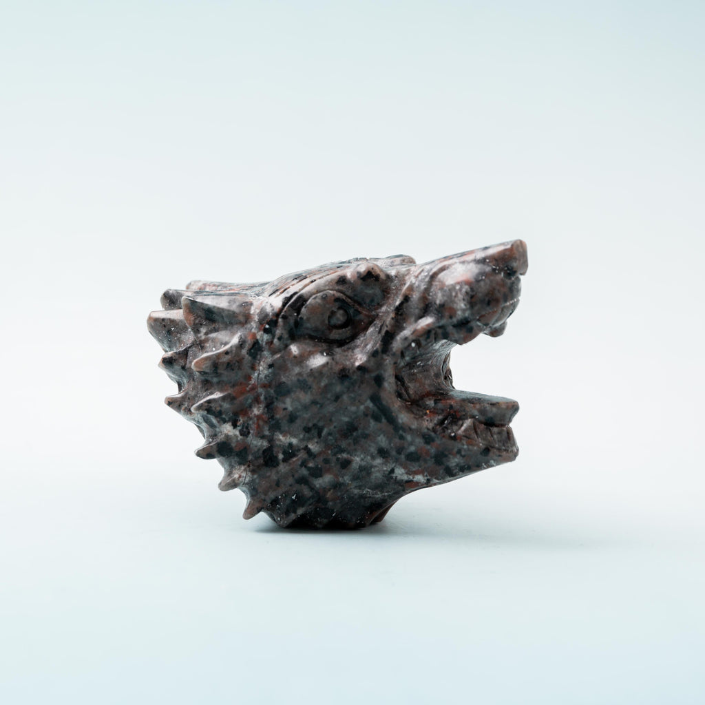Yooperlite Wolf Head - 7 cm 326 gr