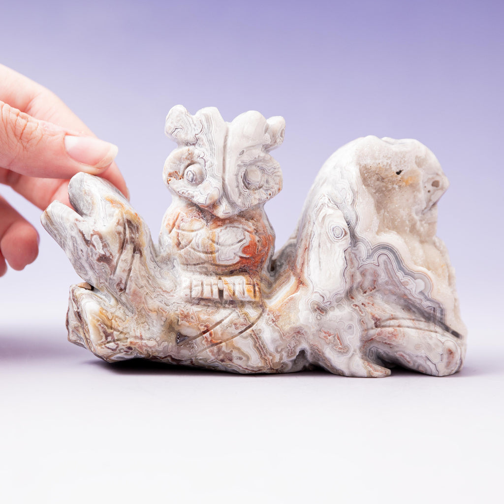 Mexikói Achát Carving - 8 cm 496 gr