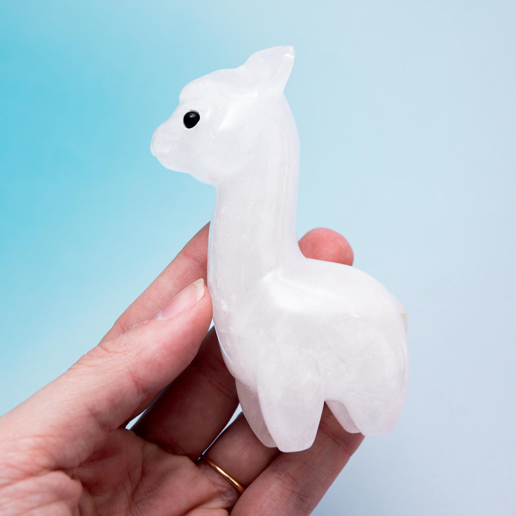 Clear Quartz Alpaca - 9 cm 170 gr