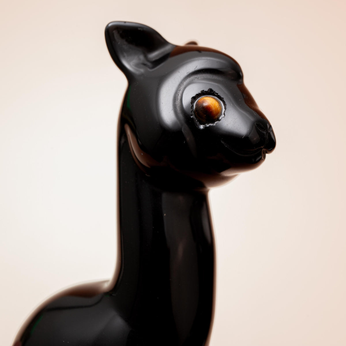 Obsidian Alpaca - 9 cm 127 gr
