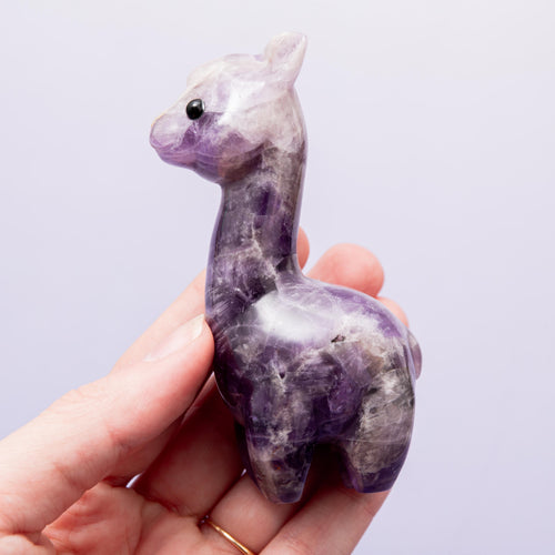 Amethyst Alpaca - 9 cm 140 gr