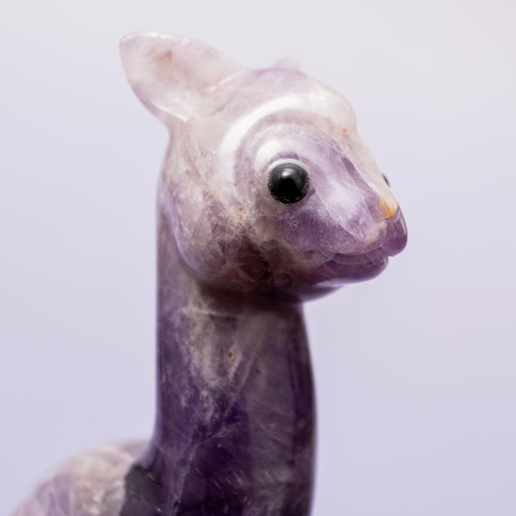 Amethyst Alpaca - 9 cm 140 gr