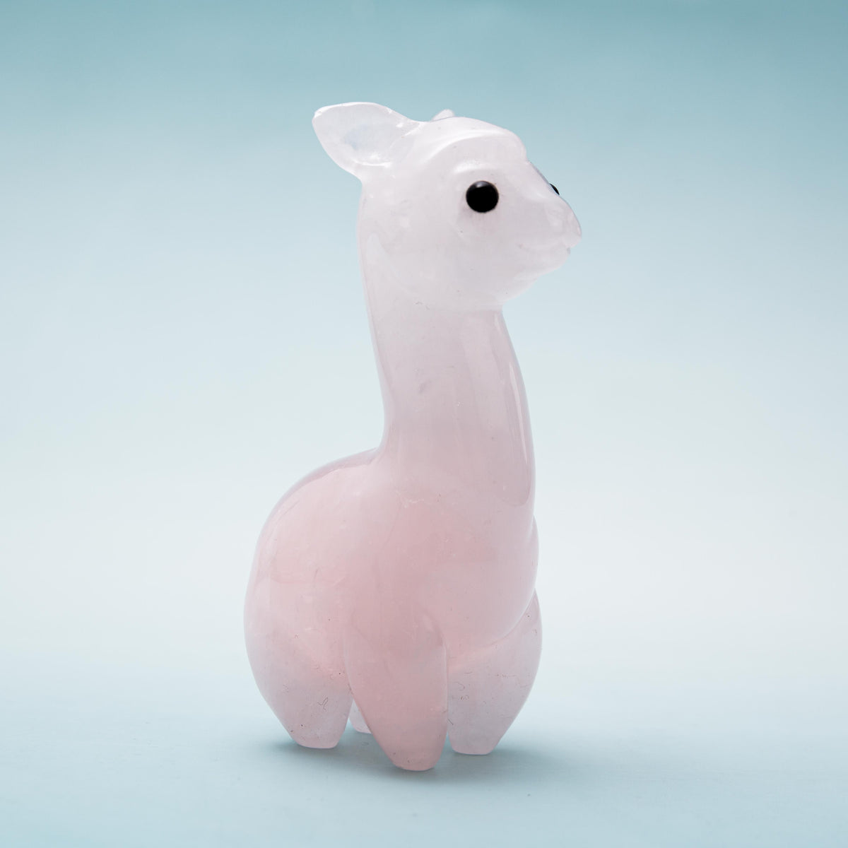 Rose Quartz Alpaca - 9 cm 158 gr