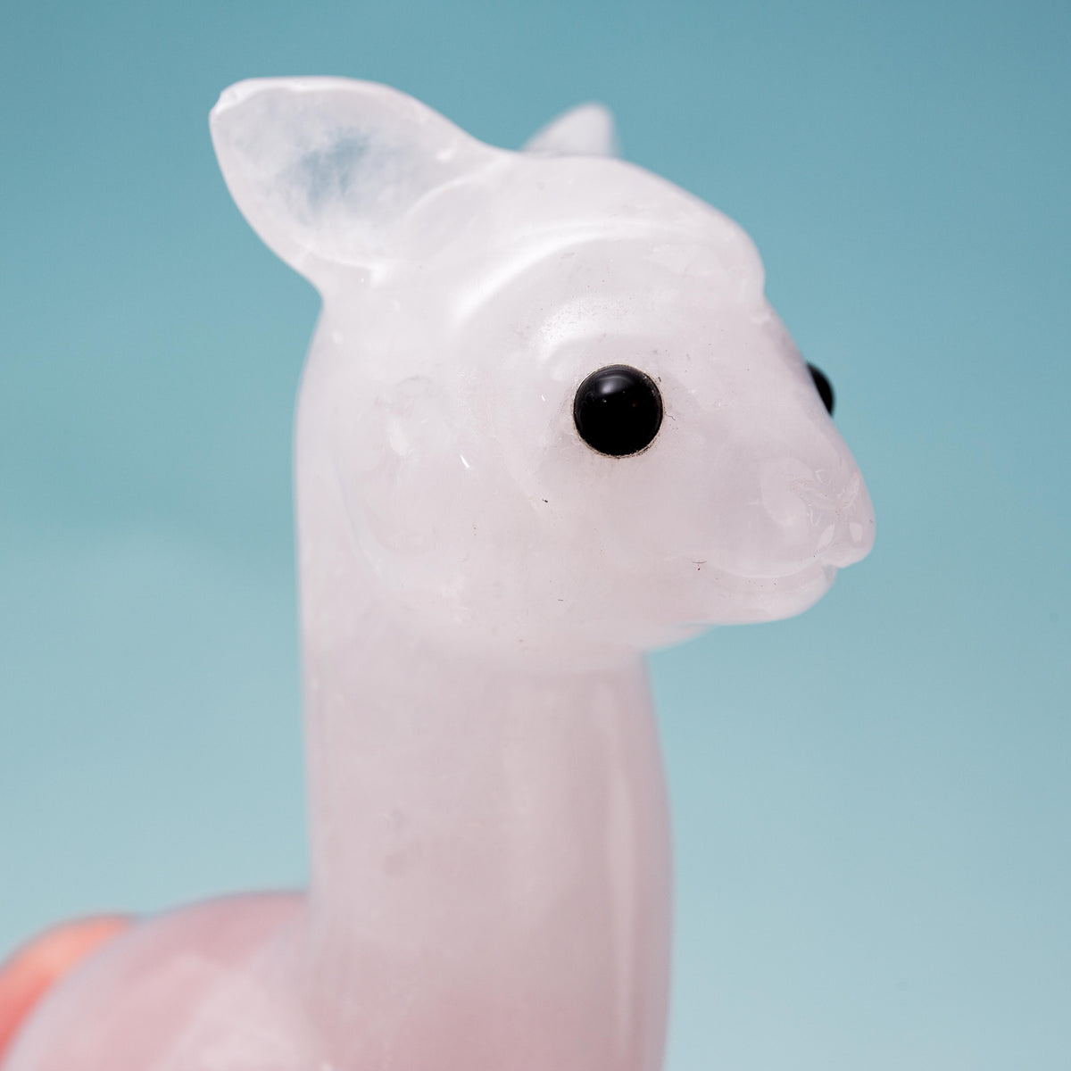 Rose Quartz Alpaca - 9 cm 158 gr