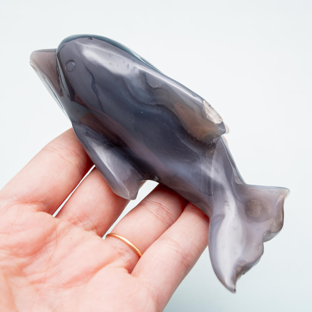Agate Dolphin - 4 cm 161 gr
