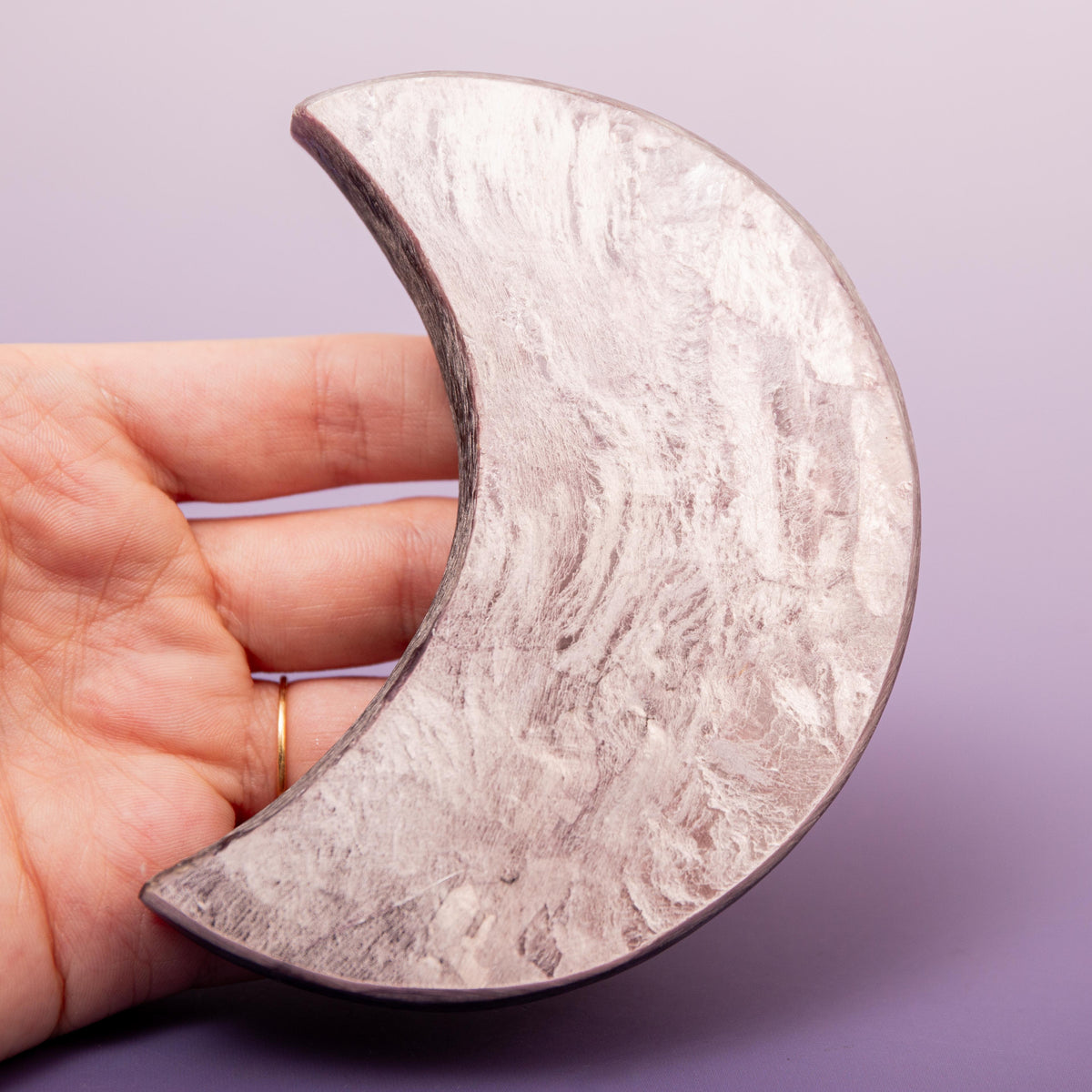 Lepidoli (mica) Moon - 10 cm 197 gr — photo 1