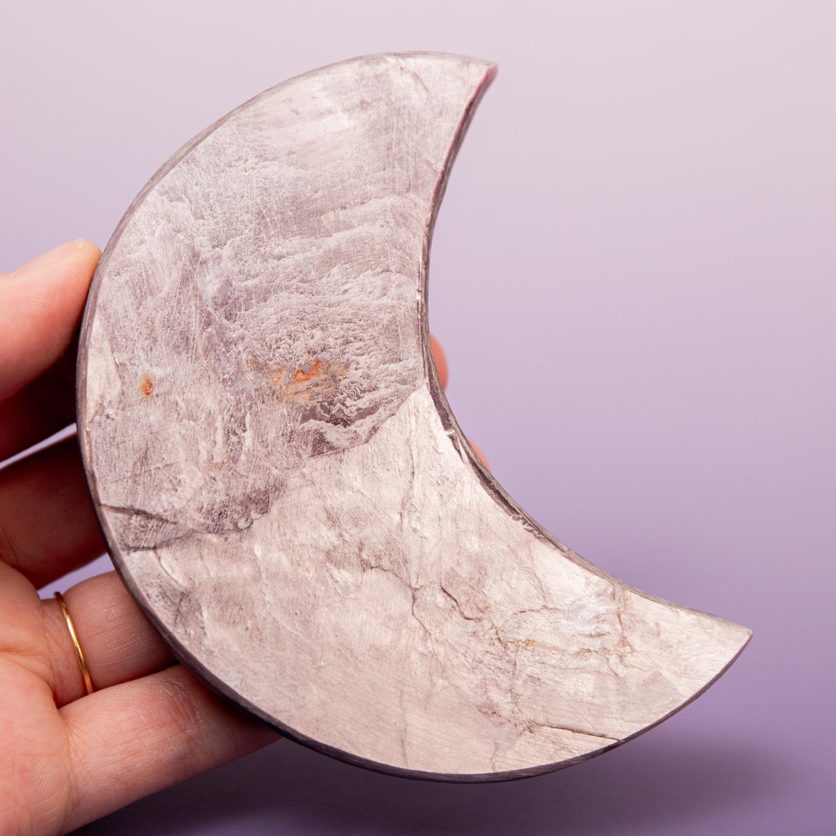 Lepidoli (mica) Moon - 10 cm 197 gr — photo 2