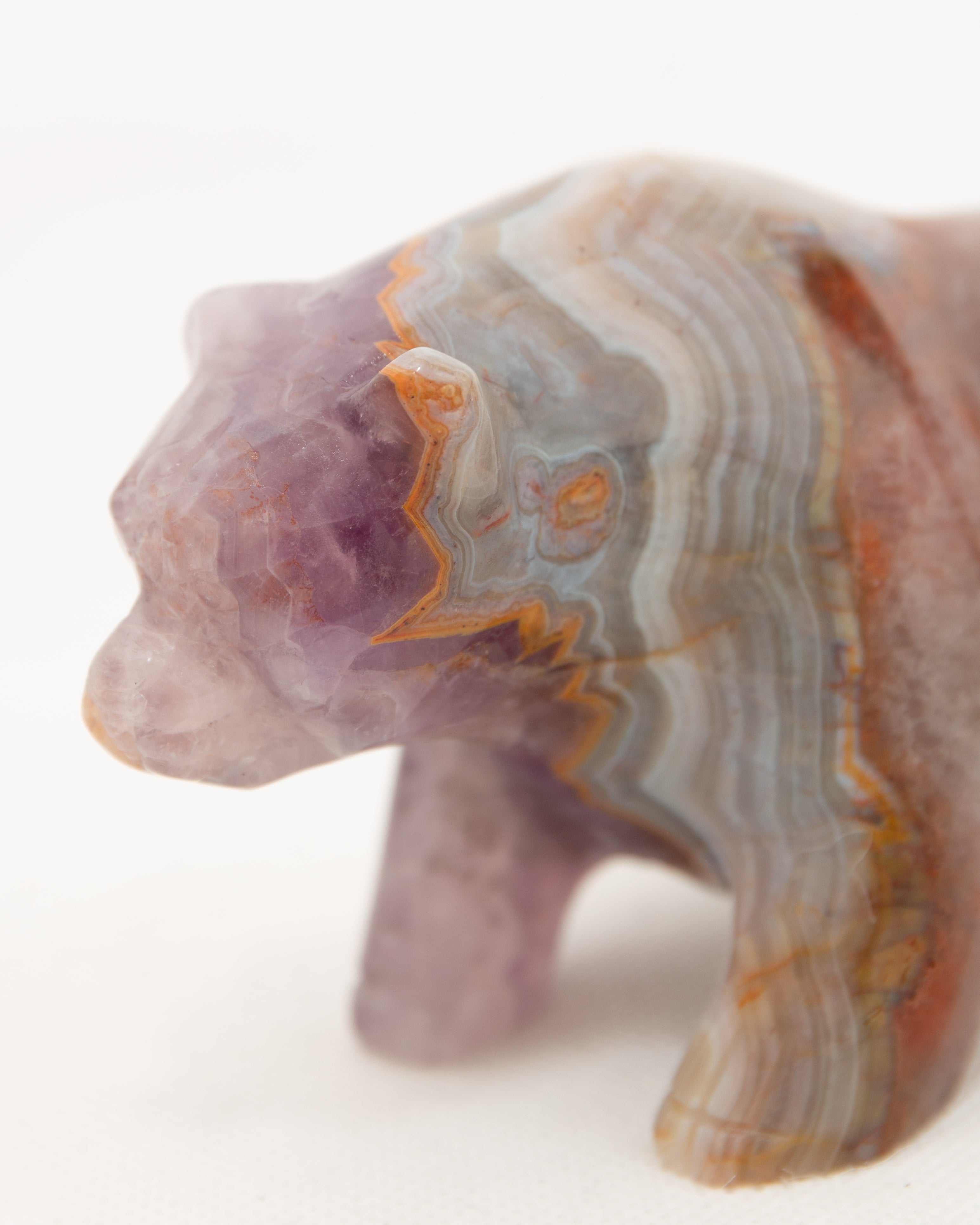 Medve Faragvány / Bear Ametiszt és Achát